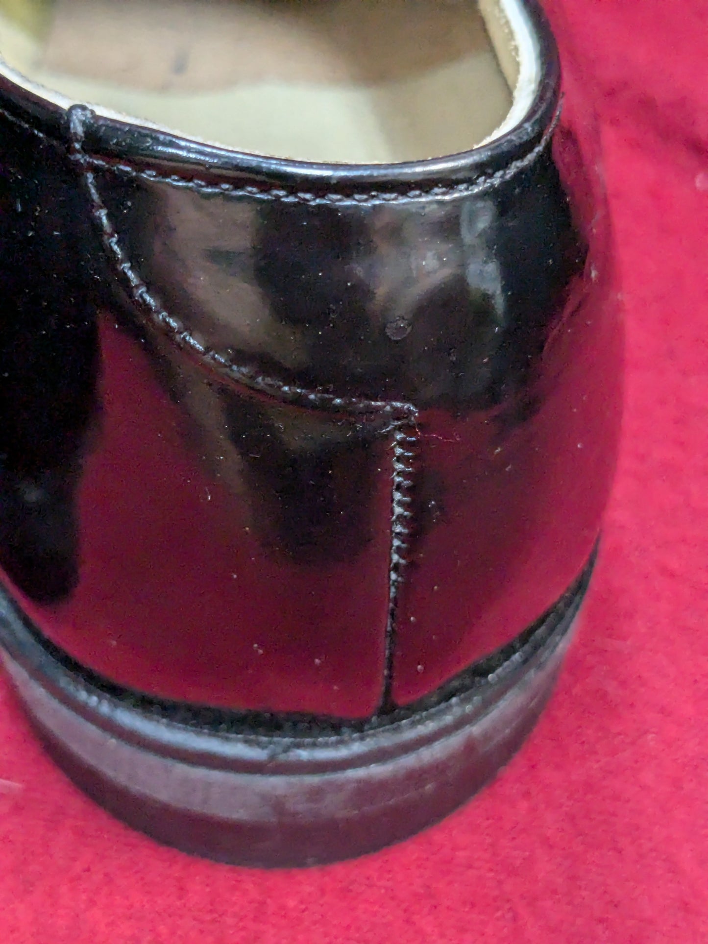 Wolverine World Military High Gloss  Dress Shoes 9.5 R Used (39cr- cb12-YLU31)