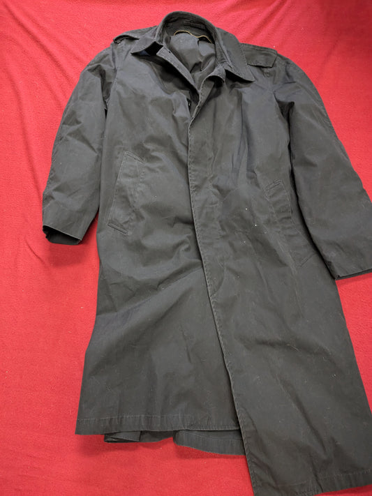 Military 40 R Black All-Weather Overcoat Dress Uniform (BA07-YLU43)