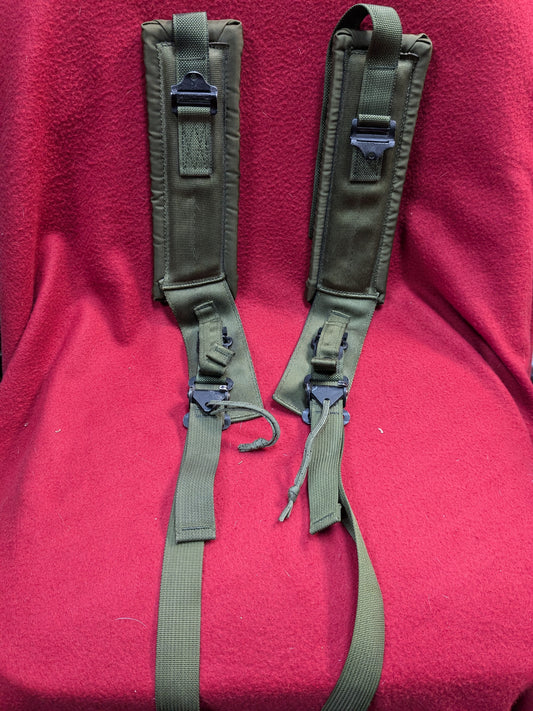 USGI Vietnam Era LC-2 Right Left Shoulder straps for OD Alice Pack Excellent Condition (wbv- ca13-YLU82)