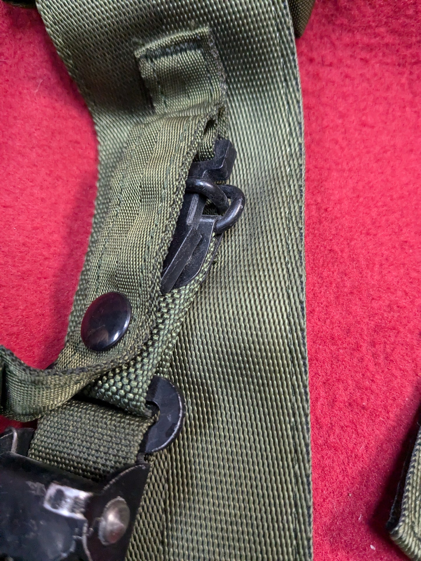 USGI Vietnam Era LC-2 Right Left Shoulder straps for OD Alice Pack Excellent Condition (wbv- ca13-YLU82)