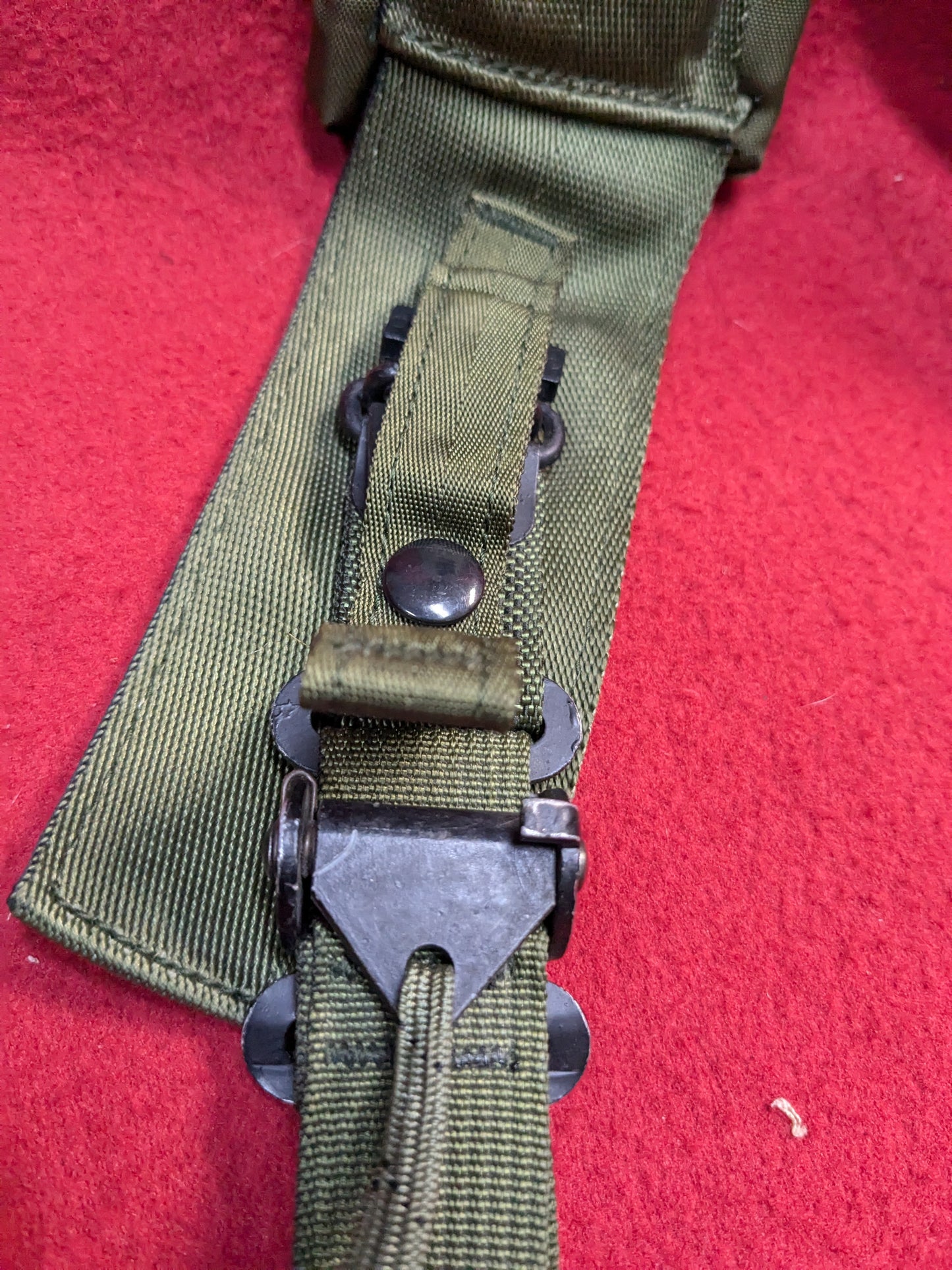 USGI Vietnam Era LC-2 Right Left Shoulder straps for OD Alice Pack Excellent Condition (wbv- ca13-YLU82)