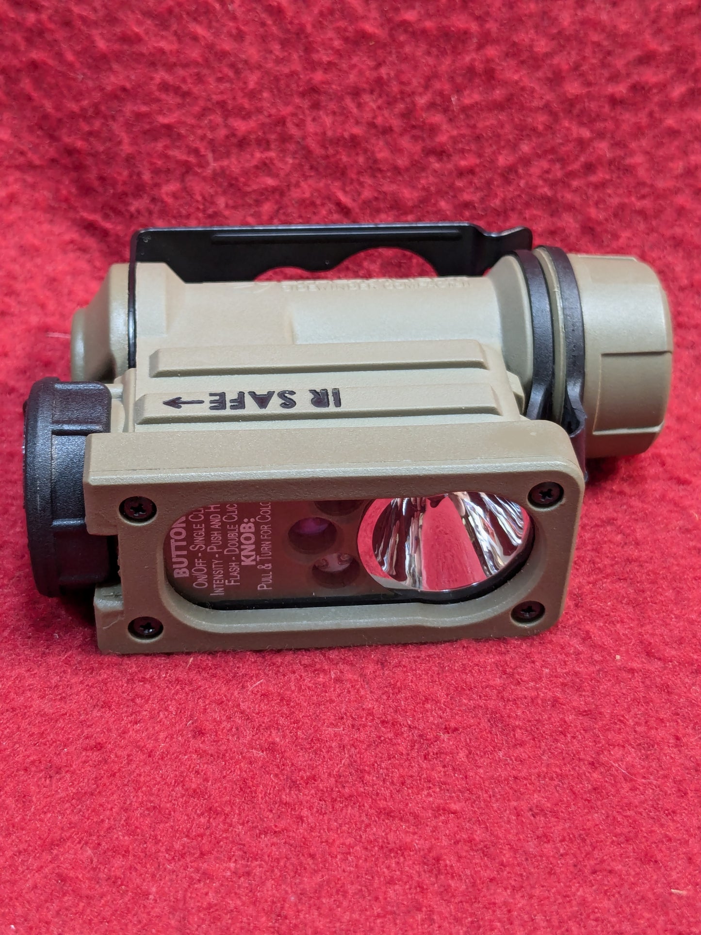 Streamlight Sidewinder Compact Military Model Flashlight Tan Excellent Condition (j09 ab02-YLU99)