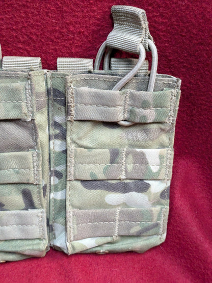 CONDOR TRIPLE STACKER OPEN-TOP M4 MAG POUCH MULTICAM Used (36cr- ca4-YLU114)