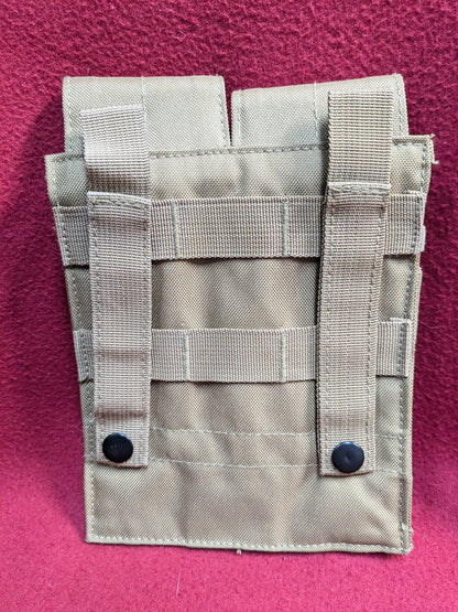 Pouch MOLLE Double M4/M16 COYOTE BROWN Excellent Condition (34cr- ca2-YLU118)