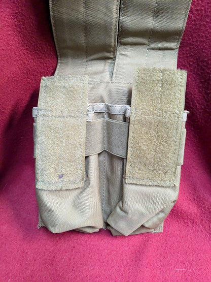 Pouch MOLLE Double M4/M16 COYOTE BROWN Excellent Condition (34cr- ca2-YLU118)