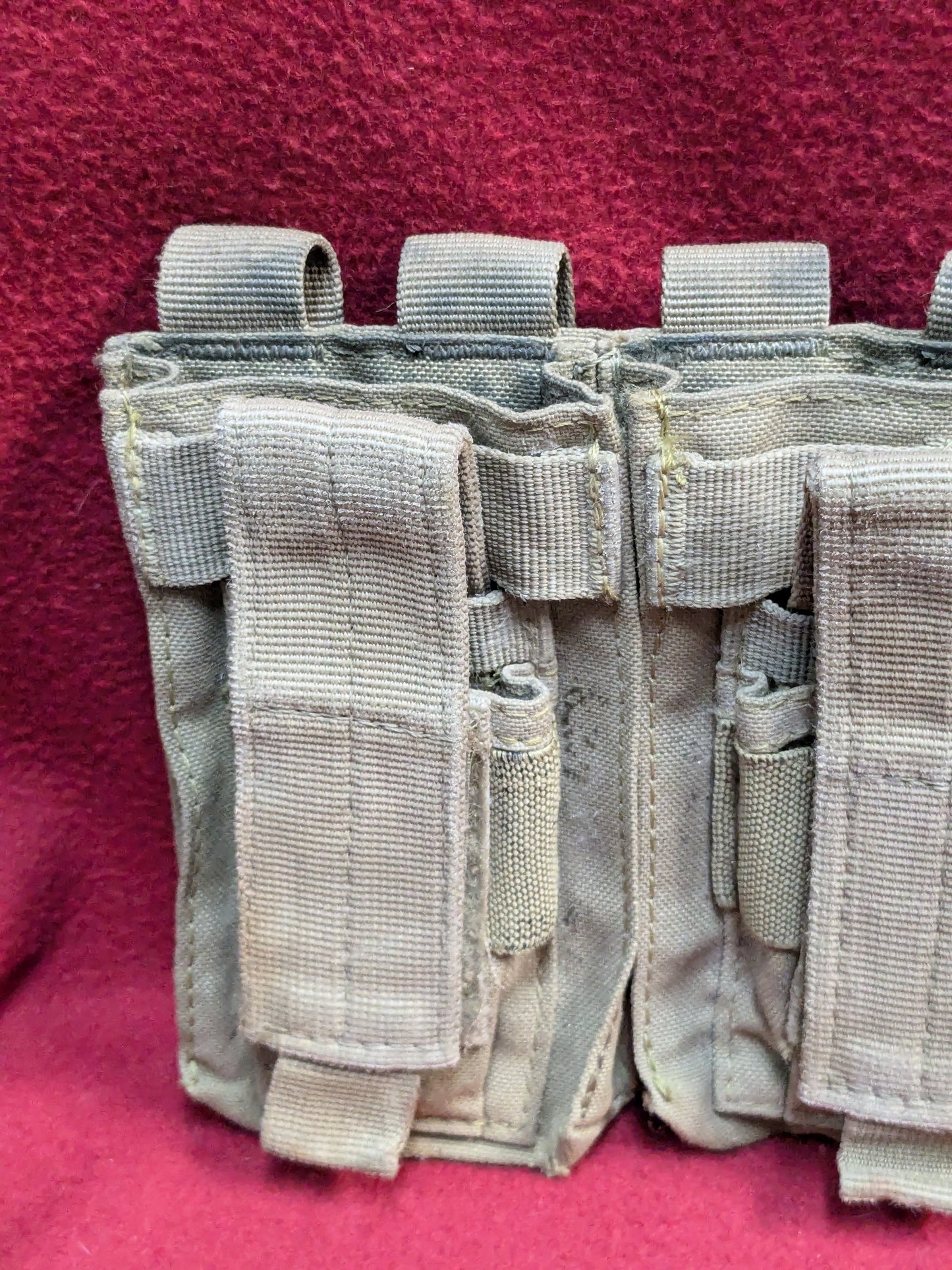 CONDOR TRIPLE STACKER OPEN-TOP M4 MAG POUCH Coyote Used (34cr- ca2-YLU122)