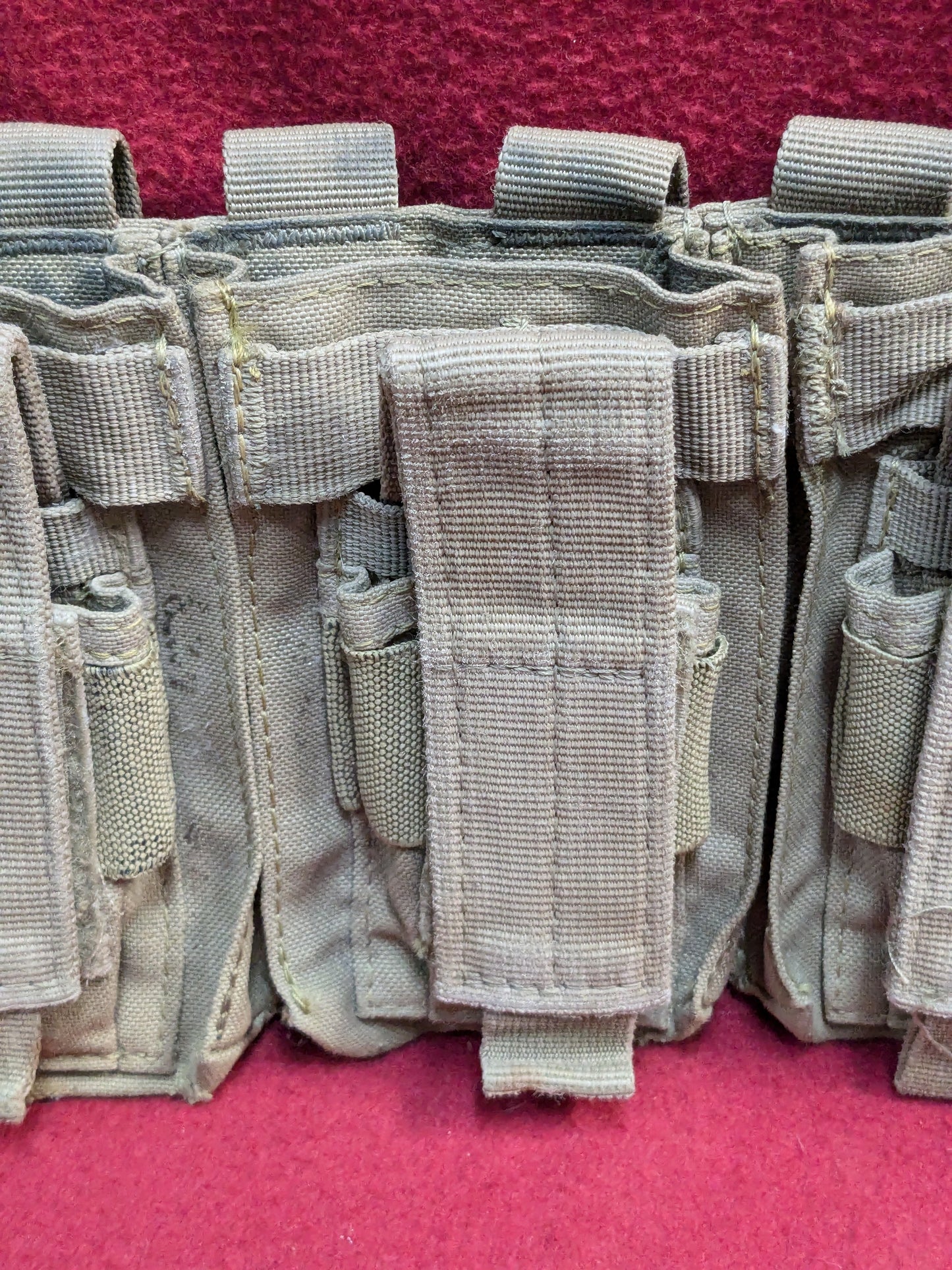 CONDOR TRIPLE STACKER OPEN-TOP M4 MAG POUCH Coyote Used (34cr- ca2-YLU122)