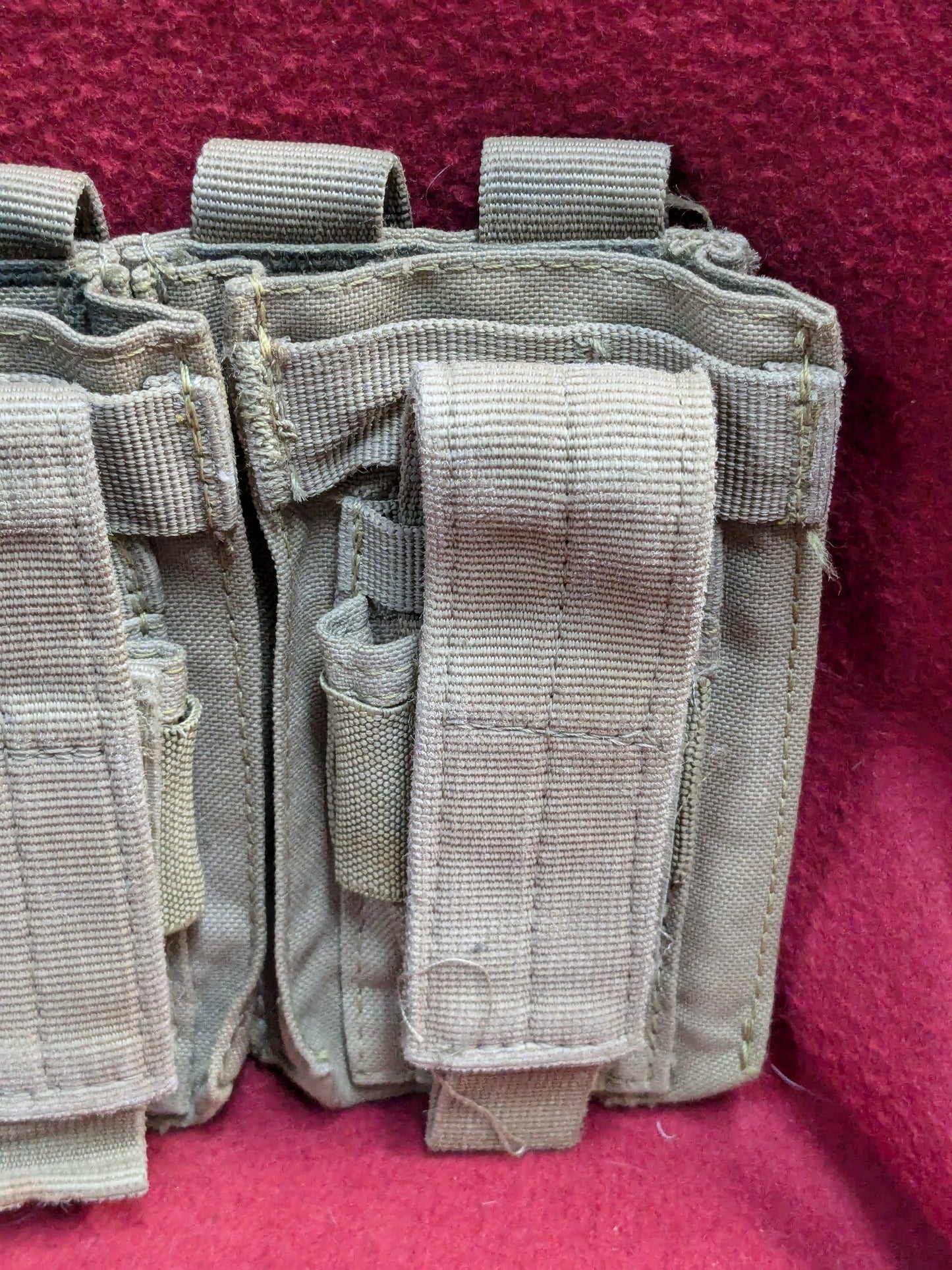CONDOR TRIPLE STACKER OPEN-TOP M4 MAG POUCH Coyote Used (34cr- ca2-YLU122)