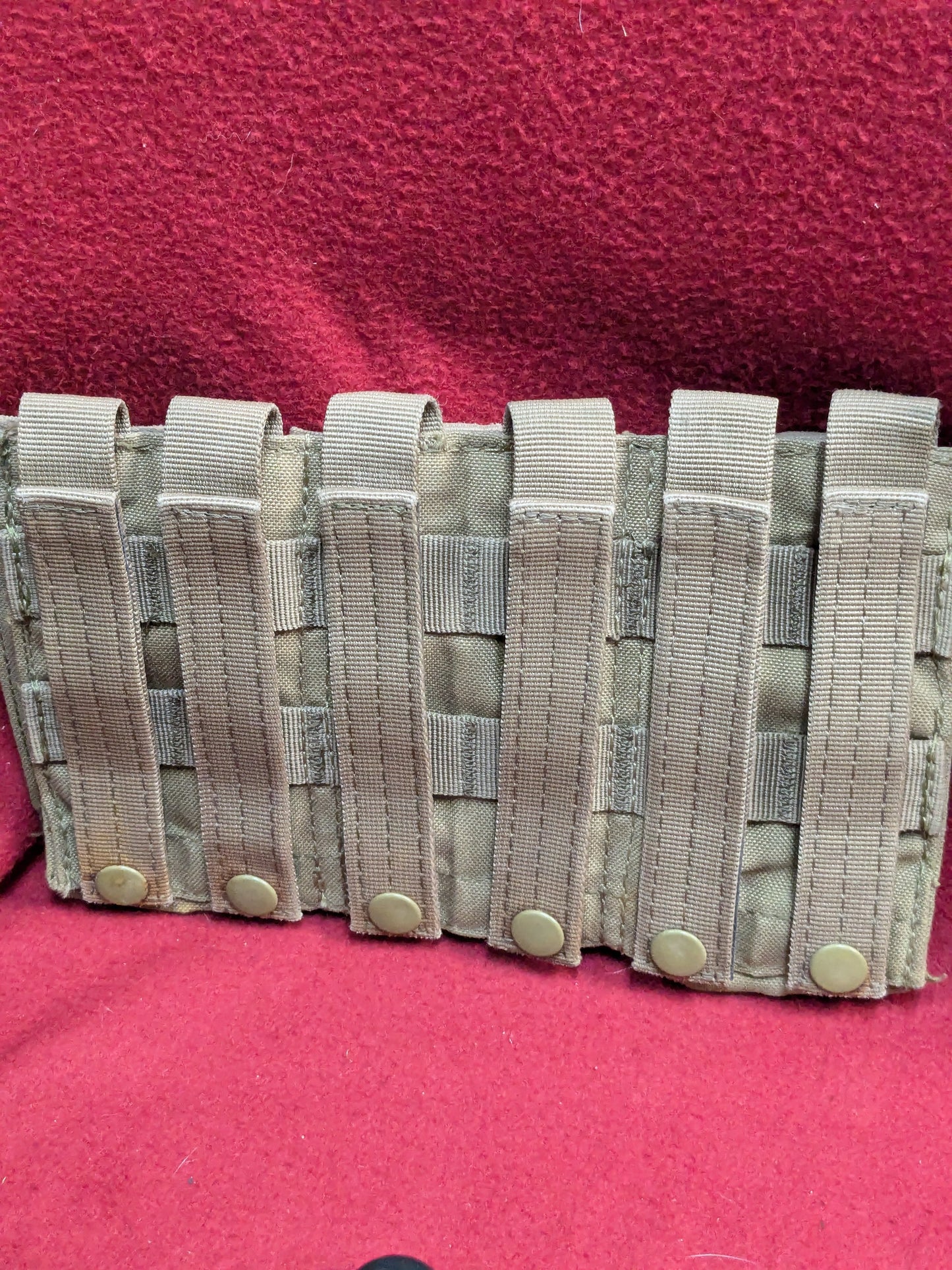CONDOR TRIPLE STACKER OPEN-TOP M4 MAG POUCH Coyote Used (34cr- ca2-YLU122)