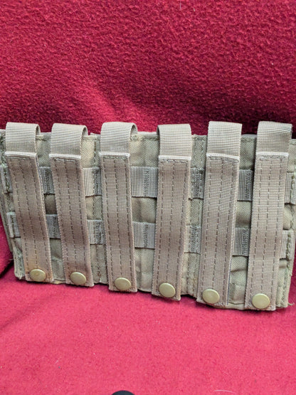 CONDOR TRIPLE STACKER OPEN-TOP M4 MAG POUCH Coyote Used (34cr- ca2-YLU122)