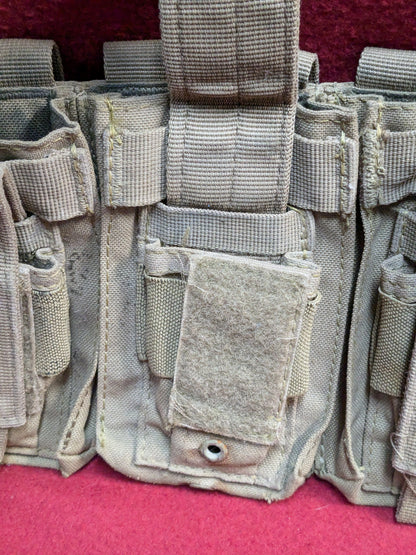 CONDOR TRIPLE STACKER OPEN-TOP M4 MAG POUCH Coyote Used (34cr- ca2-YLU122)