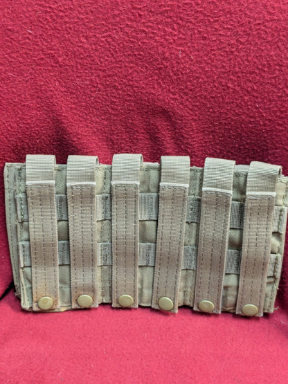 CONDOR TRIPLE STACKER OPEN-TOP M4 MAG POUCH Coyote Used (34cr- ca2-YLU122)