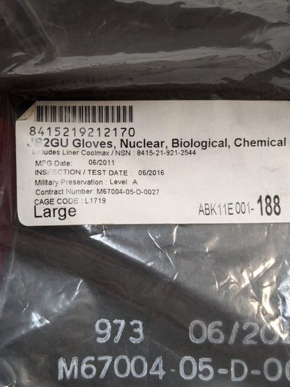 NOS JSLIST Block 2 Glove Upgrade (JB2GU) Large AirBoss Defense (14cc-YLU124)