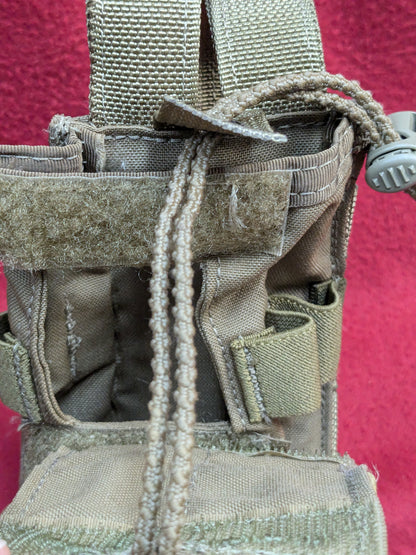 Tactical Assault Gear TAG MBITR Radio Pouch Coyote MOLLE Used (35cr- ca3-YLU151)