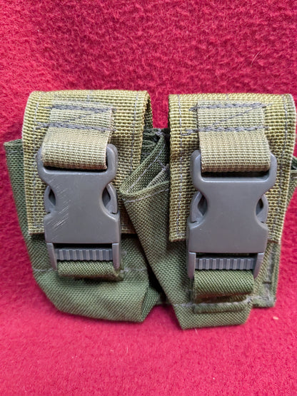 BDS Double 40MM Grenade Pouch MOLLE Good OD/Coyote Good Condition (35cr- ca3-YLU153)