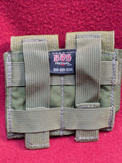 BDS Double 40MM Grenade Pouch MOLLE Good OD/Coyote Good Condition (35cr- ca3-YLU153)