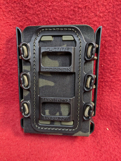 G-Code Soft Shell Scorpion Rifle Mag Carrier Multicam Black Used (31cr- ca6-YLU156)