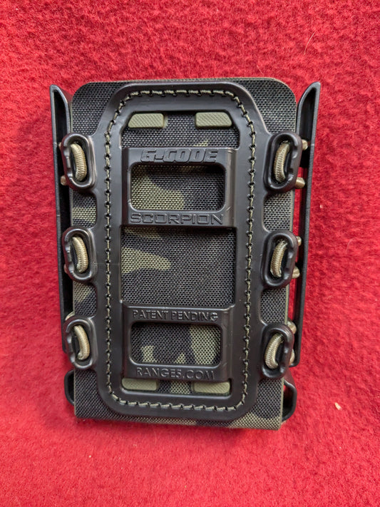 G-Code Soft Shell Scorpion Rifle Mag Carrier Multicam Black Used (31cr- ca6-YLU156)