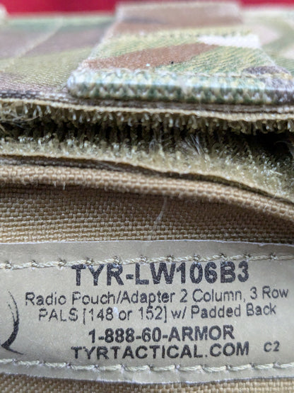 Tyr-Tactical 148/152 2 Column padded back radio Pouch MBITR Used (35cr- ca3-YLU162)