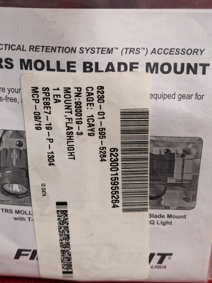 NOS First Light TRS Molle Blade Flashlight Mount (31cr- ca6-YLU166)