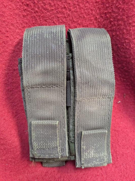 BDS Tactical Dual 9mm Mag Pouch Green Used (36cr- ca4-YLU188)