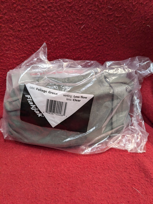 NOS FLAKJAK MILITARY FOLIAGE GREEN GOGGLES Low Flow (cl ab01-GUA33)