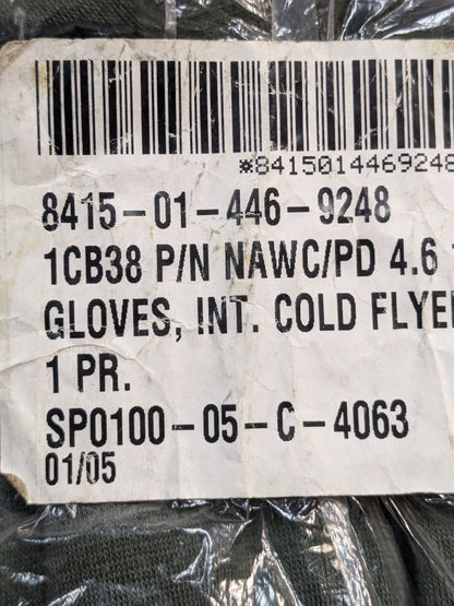 NOS Unused - Men's Size: 6 HAU-15/P Flyer's Intermediate Cold Weather Gloves (42cr- cb3-GUA42)