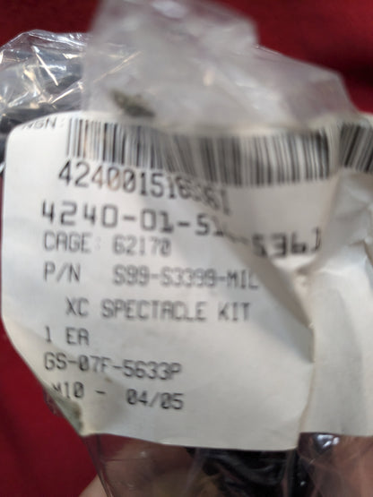 UVEX XC Spectacle Kit Military Issue NSN: 4240-01-516-5361 - NWT (cl ab01-GUA44)