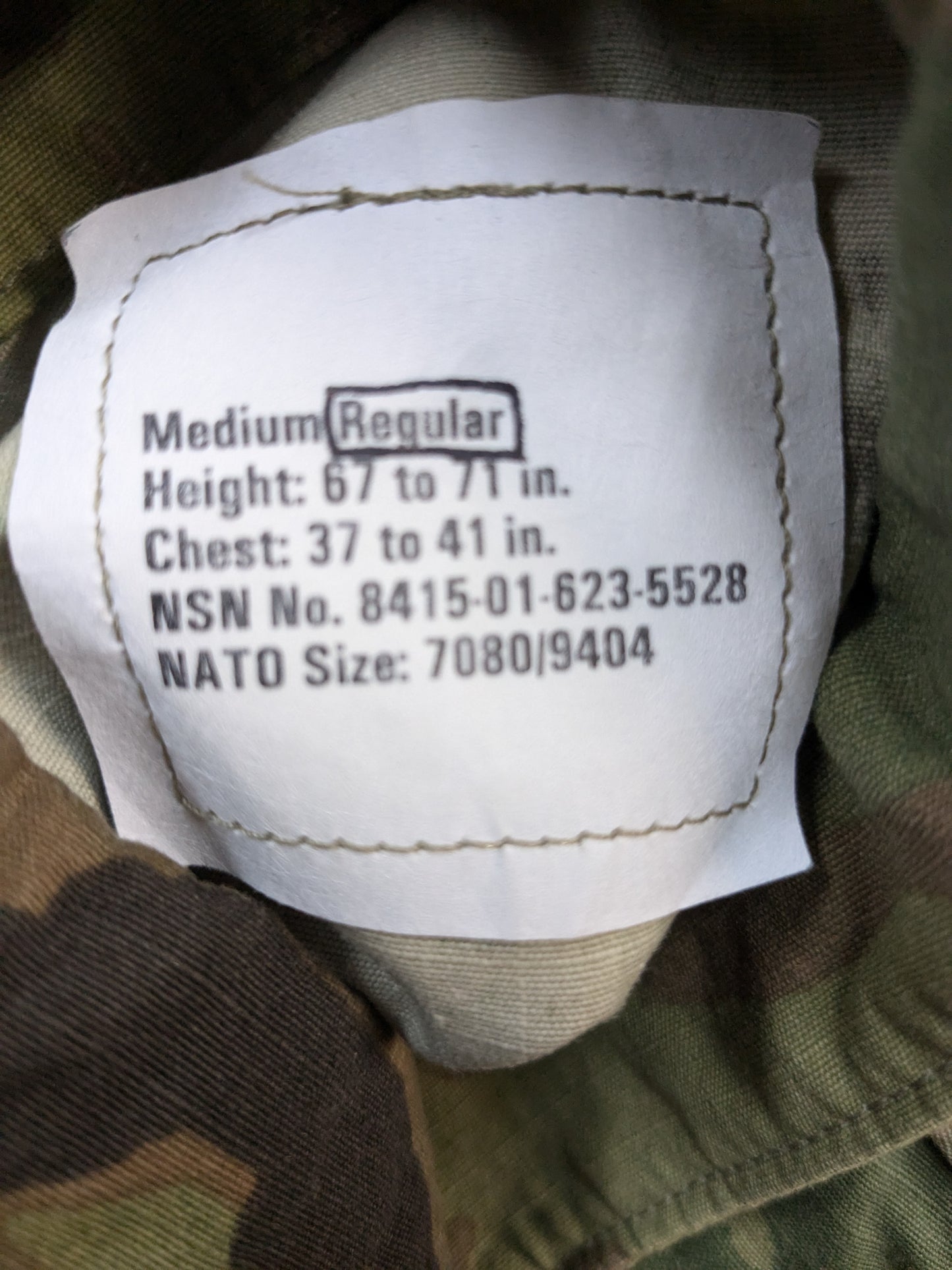 NWOT US Army Medium Regular Top Traditional OCP (ocp9- ea05-GUA48)