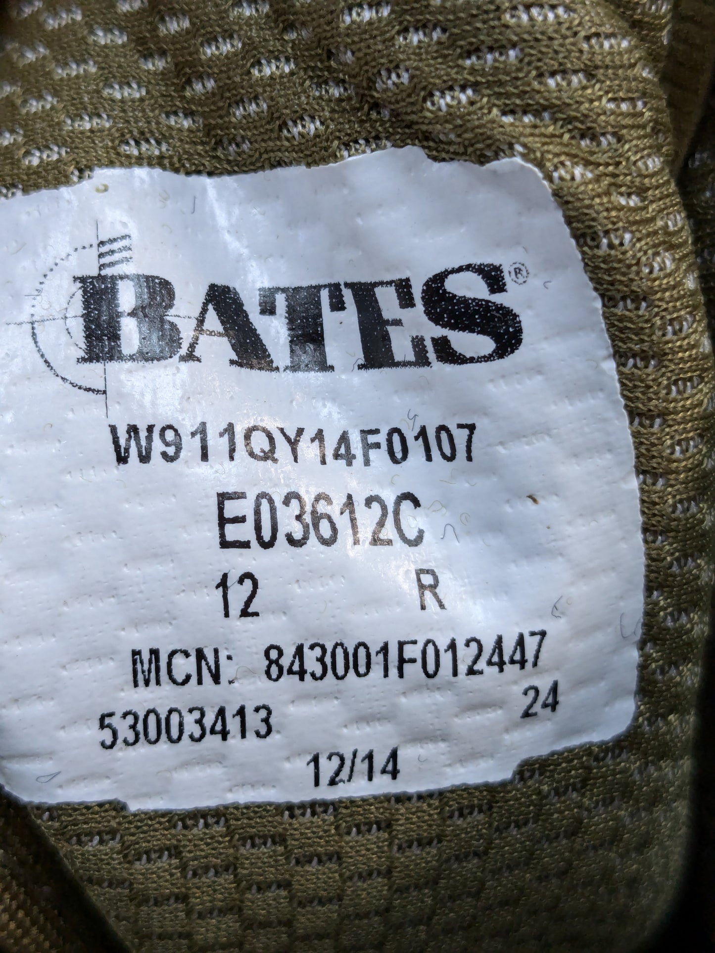 US Army Bates 12 R E03612C  Deployment Mountain Combat Boots Excellent condition (39cr- cb12-GUA81)