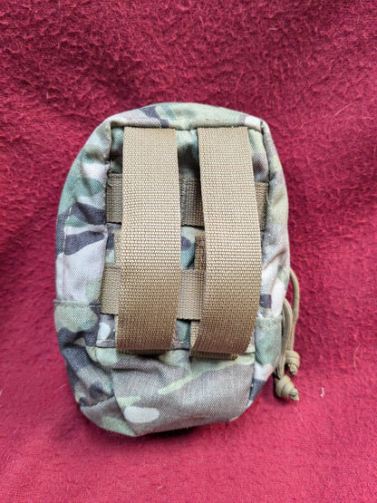 ATS Tactical Gear Zippered Small Utility Pouch Multicam Used (32cr- ca7-GUA86)