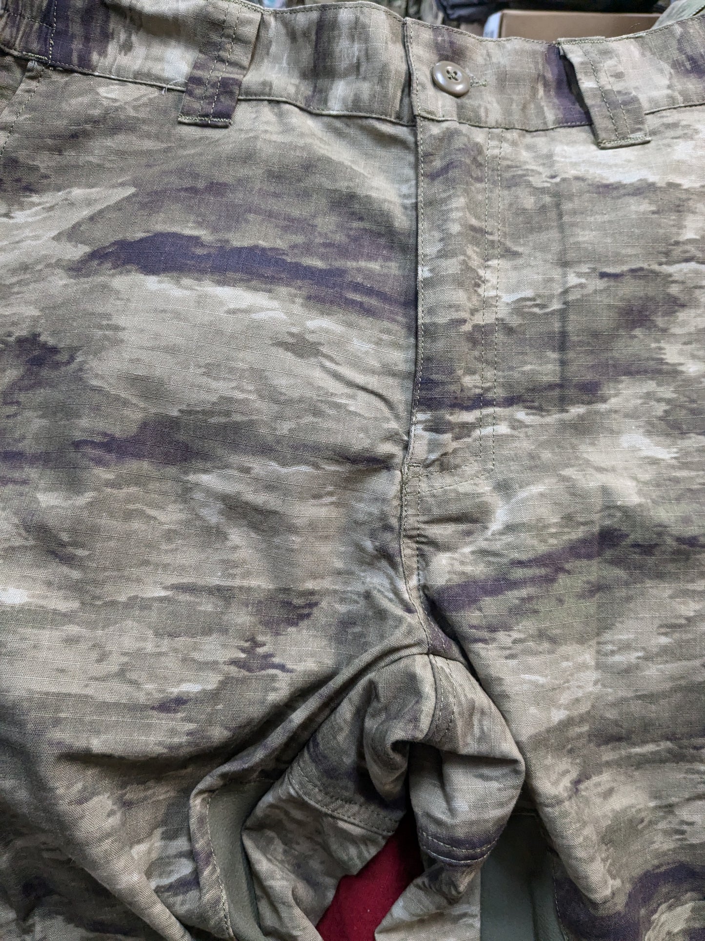 O.P.S. A-TACS Camo Combat Pants w/ Knee Pads Medium Excellent Condition ATACS (fc06-GUA102)