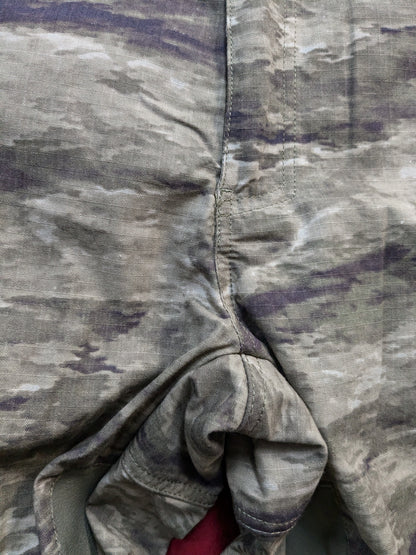 O.P.S. A-TACS Camo Combat Pants w/ Knee Pads Medium Excellent Condition ATACS (fc06-GUA102)