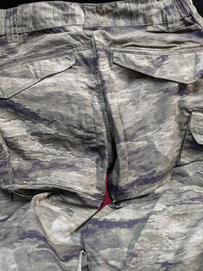 O.P.S. A-TACS Camo Combat Pants w/ Knee Pads Medium Excellent Condition ATACS (fc06-GUA102)