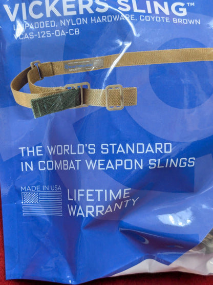 NOS Blue Force Gear Vickers Sling Coyote Brown (01cr- ca14-GUA103)
