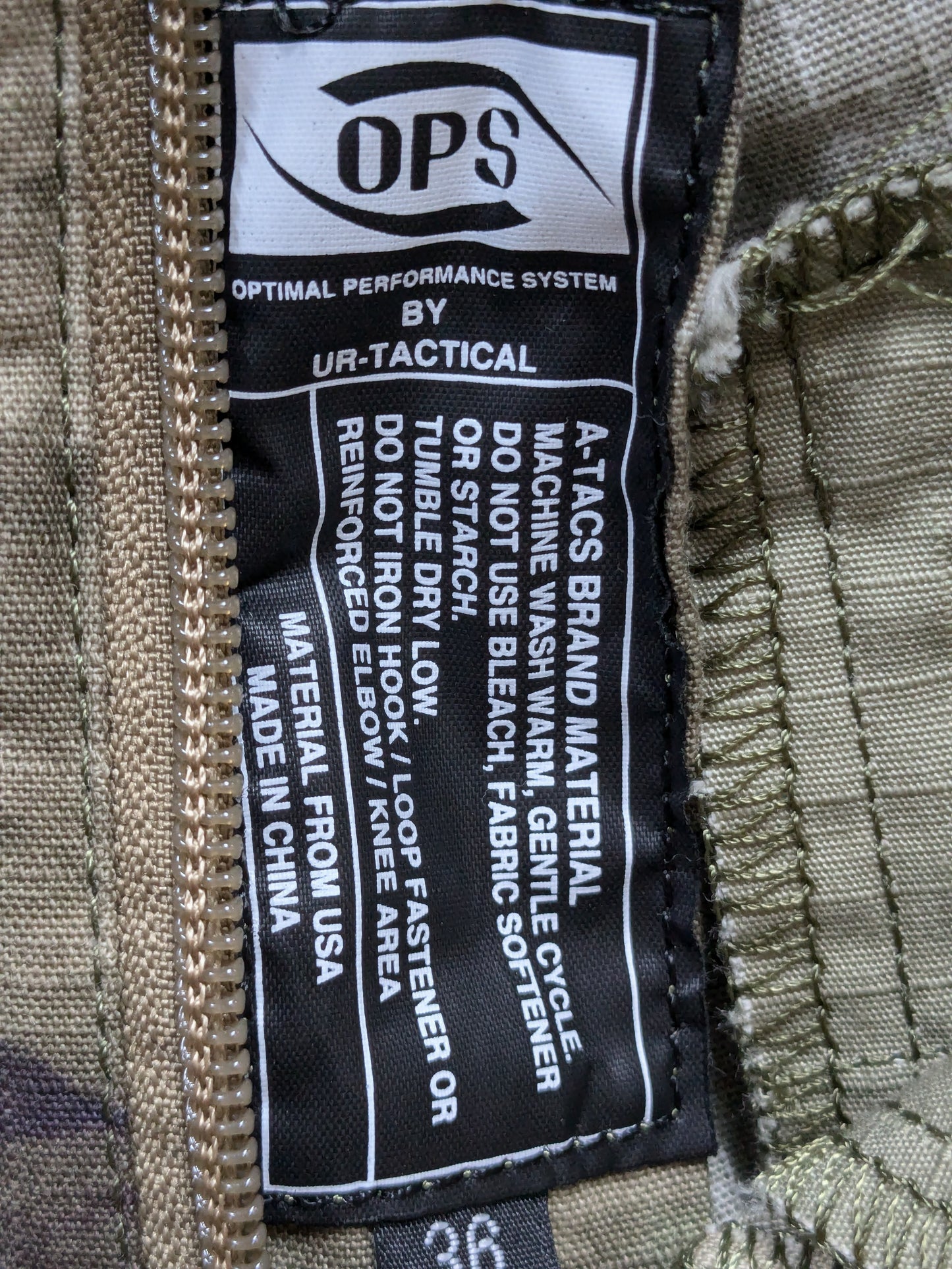 NOS OPS Ur-Tactical Lissom Tactical Shorts ATACs Camo size: 36 (04cr- ca15-PET04)