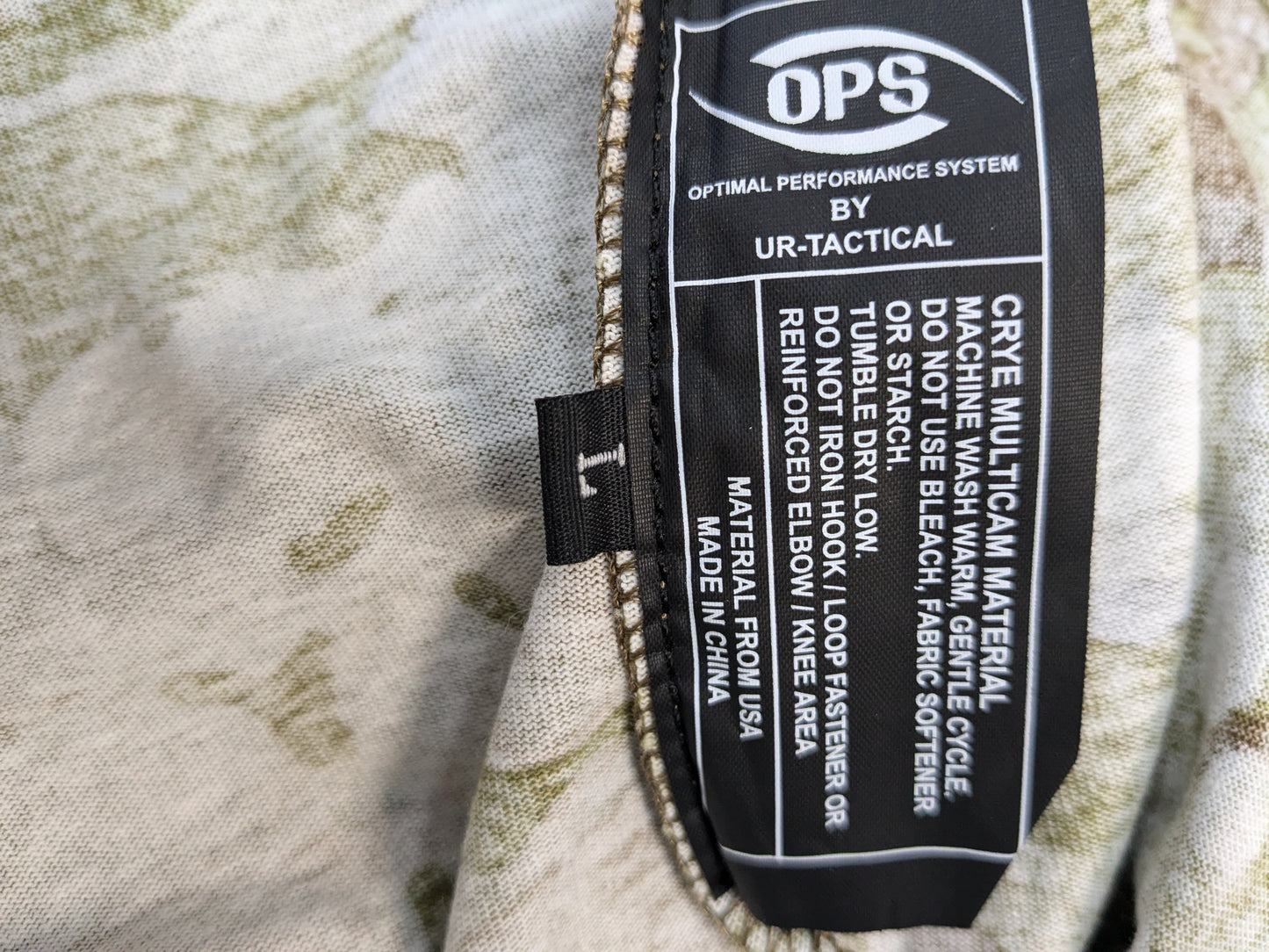 OPS Ur-Tactical GEN 3 IMPROVED DIRECT ACTION SHIRT W/ Elbow Pads Multicam Large (ocp4- fa16-PET11)