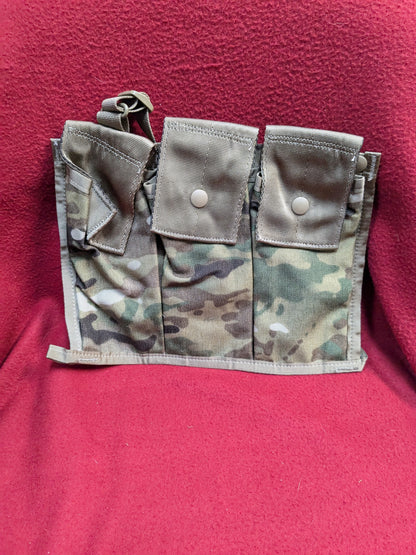 USGI ARMY OCP SCORPION W2 6 ALUMINUM MAG POUCH 30 ROUND BANDOLEER MAG HOLDER (aa11-PET23)