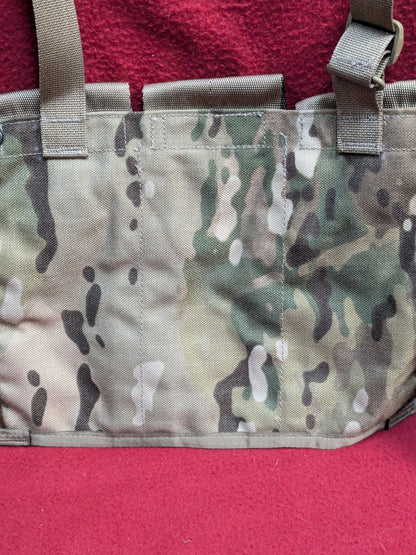 USGI ARMY OCP SCORPION W2 6 ALUMINUM MAG POUCH 30 ROUND BANDOLEER MAG HOLDER (aa11-PET23)
