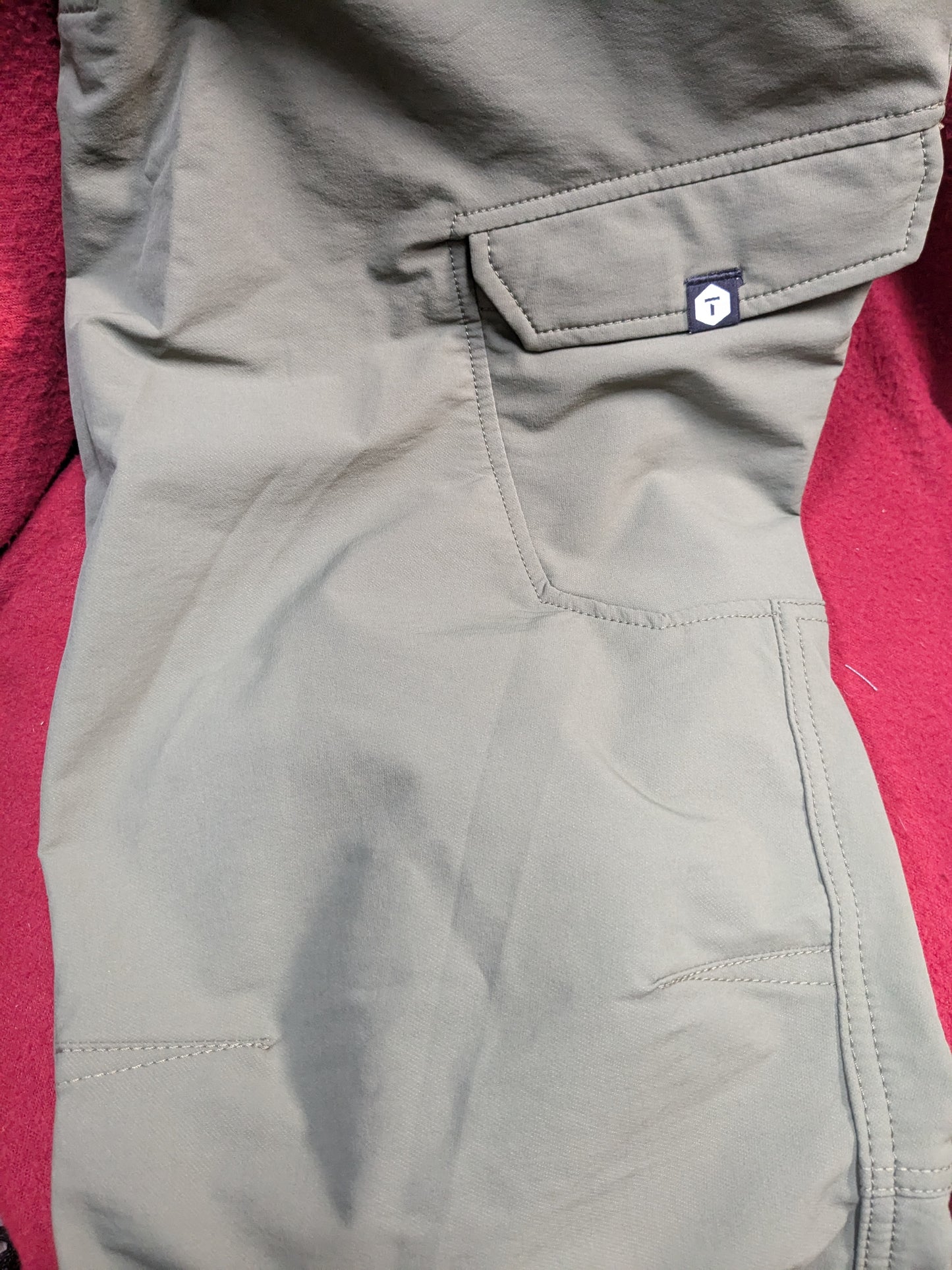 NOS TRUEWERK Mens Olive T2 WERKPANT Performance Tech Outdoor Gear 36Wx32L (aa10-PET55)