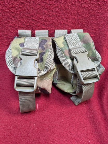 NOS Condor MOLLE Double Frag Grenade Pouch Multicam (30cr- ca5-PET61)