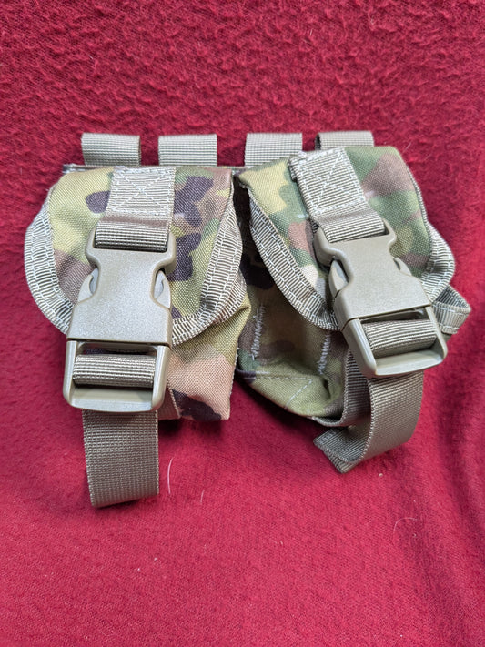 NOS Condor MOLLE Double Frag Grenade Pouch Multicam (30cr- ca5-PET61)
