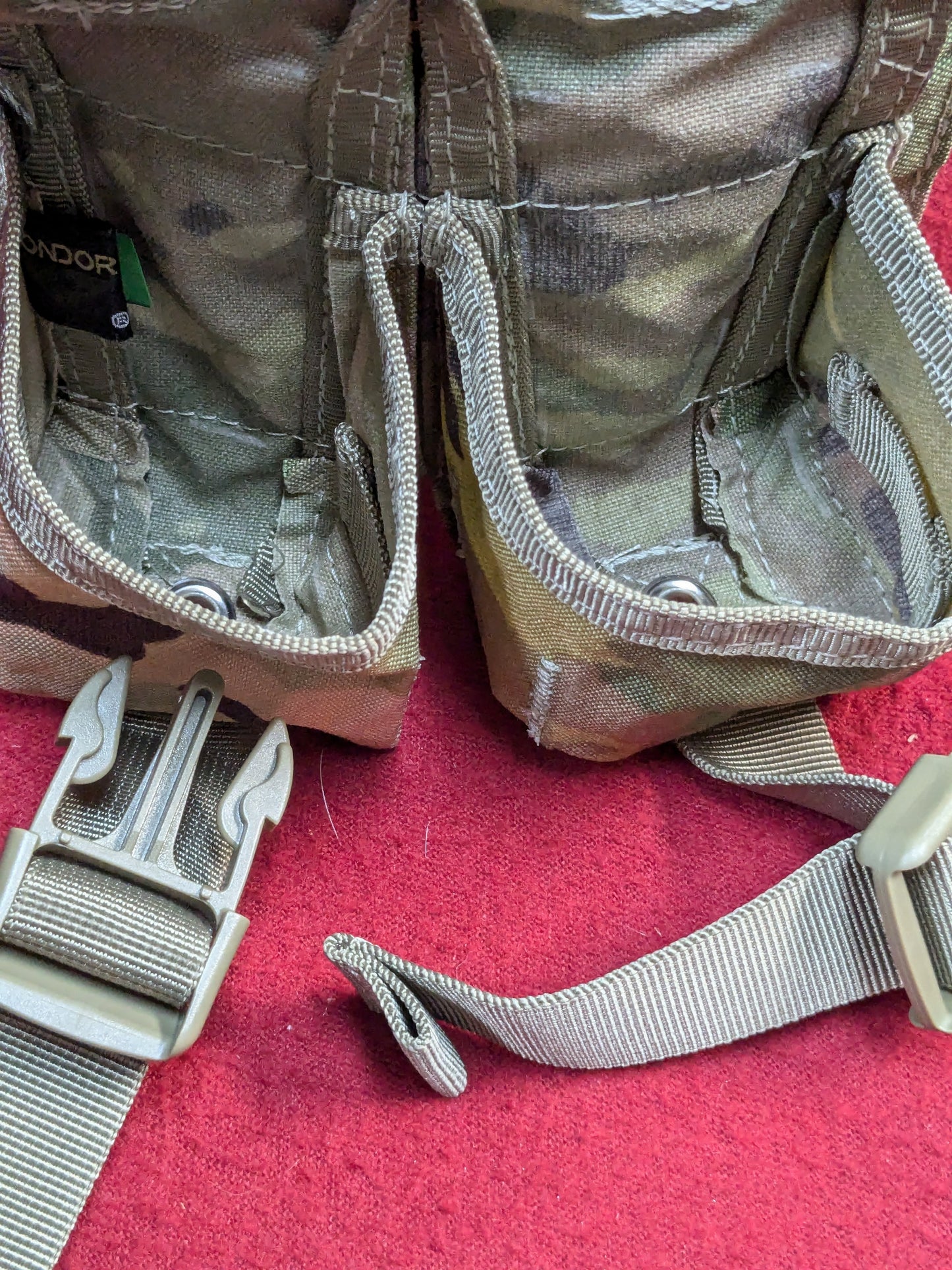 NOS Condor MOLLE Double Frag Grenade Pouch Multicam (30cr- ca5-PET61)