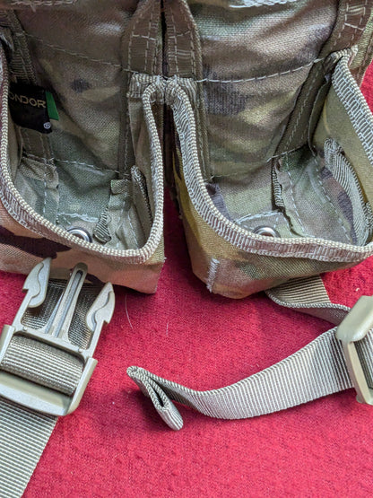 NOS Condor MOLLE Double Frag Grenade Pouch Multicam (30cr- ca5-PET61)