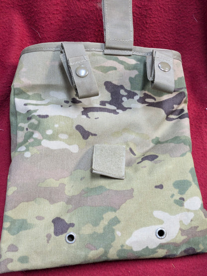 US Army LARGE ROLL UP DUMP POUCH OCP Multicam Used) (30cr- ca5-PET73)