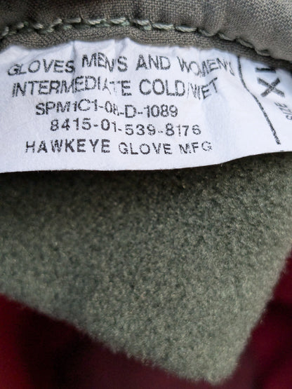 NWT US Army Men's XL Extra Large Intermediate Cold/Wet Weather Gloves (cb02-PET83)
