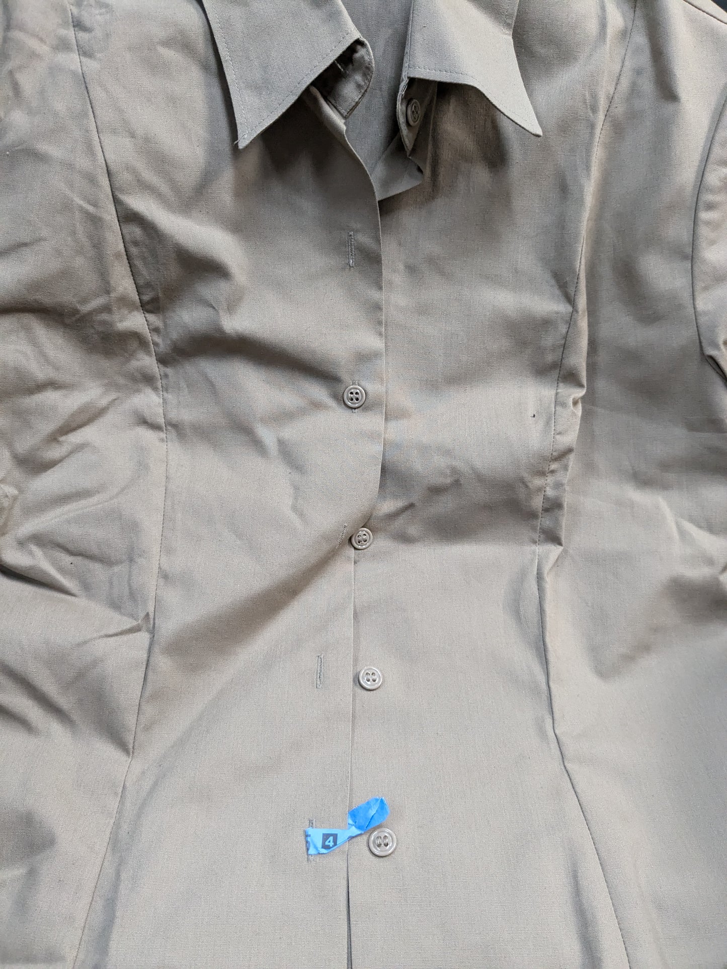 DLA 16 R Enlisted Men's Short Sleeve Poly Wool Khaki Shirt (dg3- ea03-PET94)