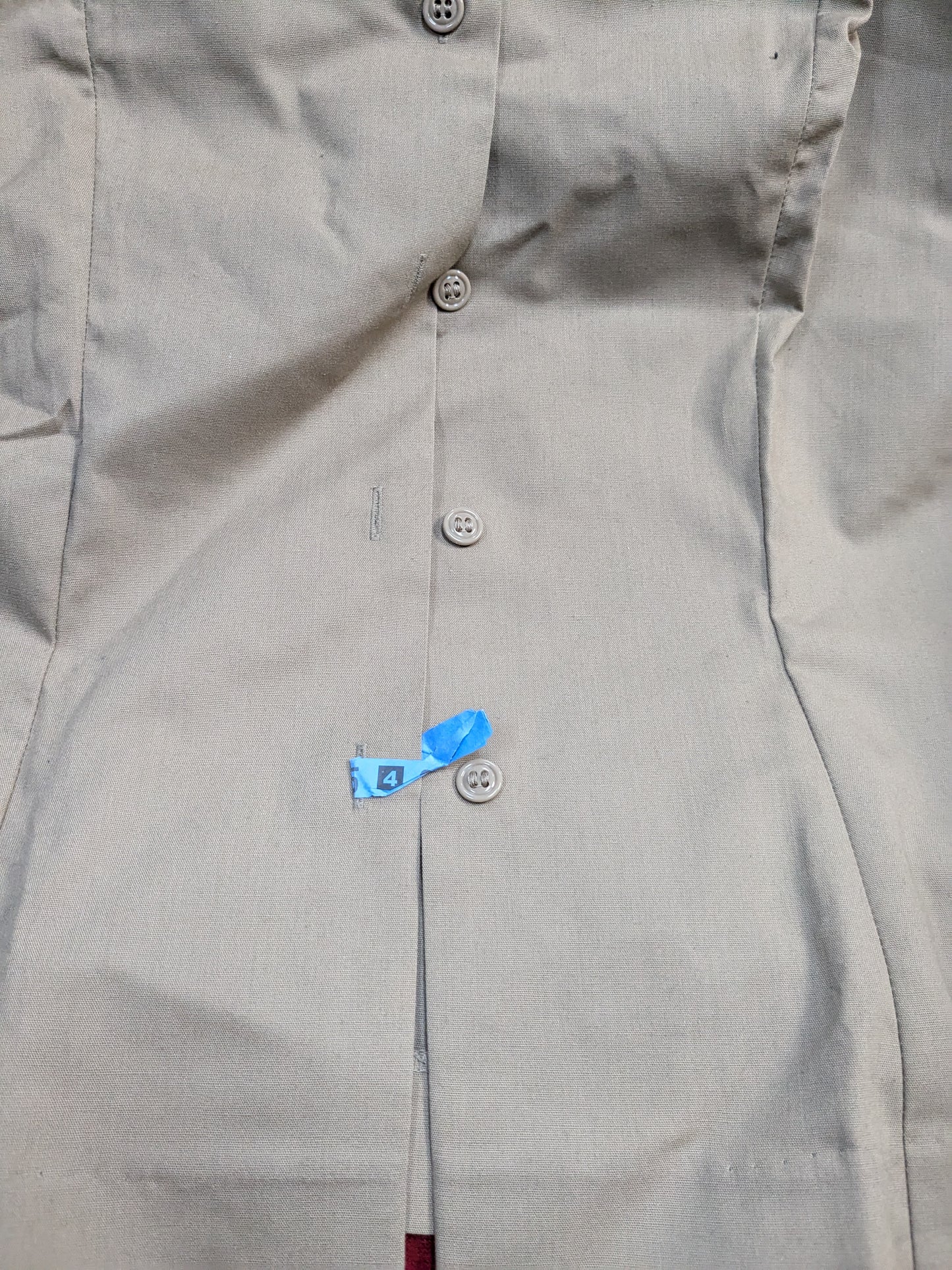 DLA 16 R Enlisted Men's Short Sleeve Poly Wool Khaki Shirt (dg3- ea03-PET94)