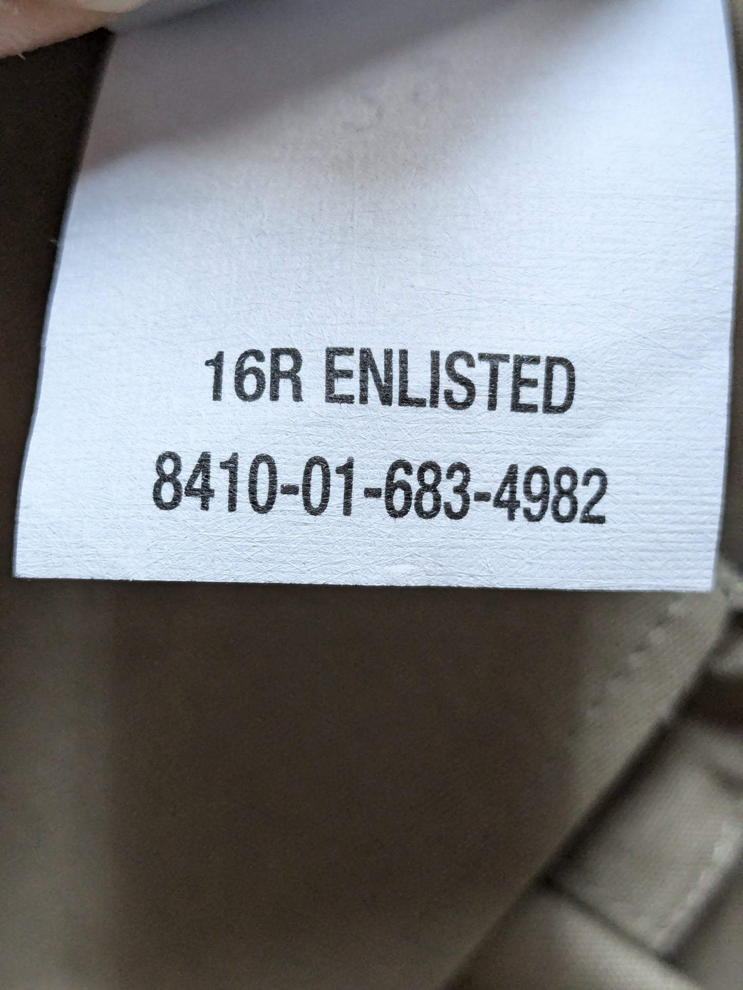 DLA 16 R Enlisted Men's Short Sleeve Poly Wool Khaki Shirt (dg3- ea03-PET94)