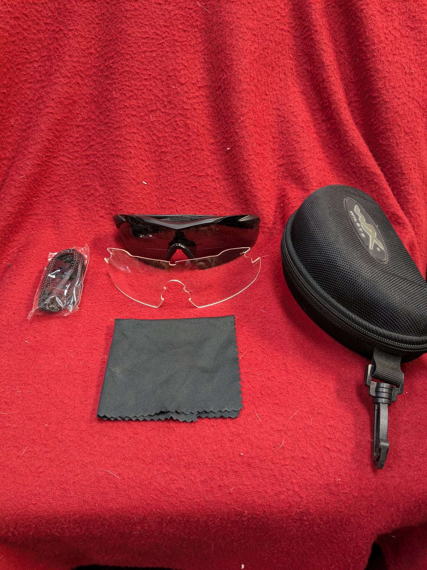 USGI Wiley X Vapor Ballistic APEL Eye Protection APEL Clear/Dark Used (cl-PET96)